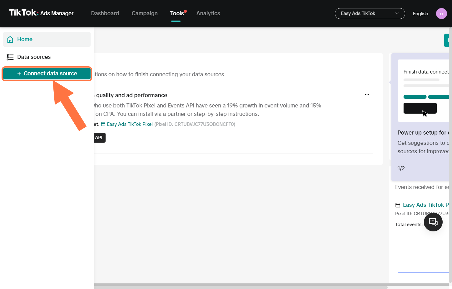 Go to Connect Data Source
