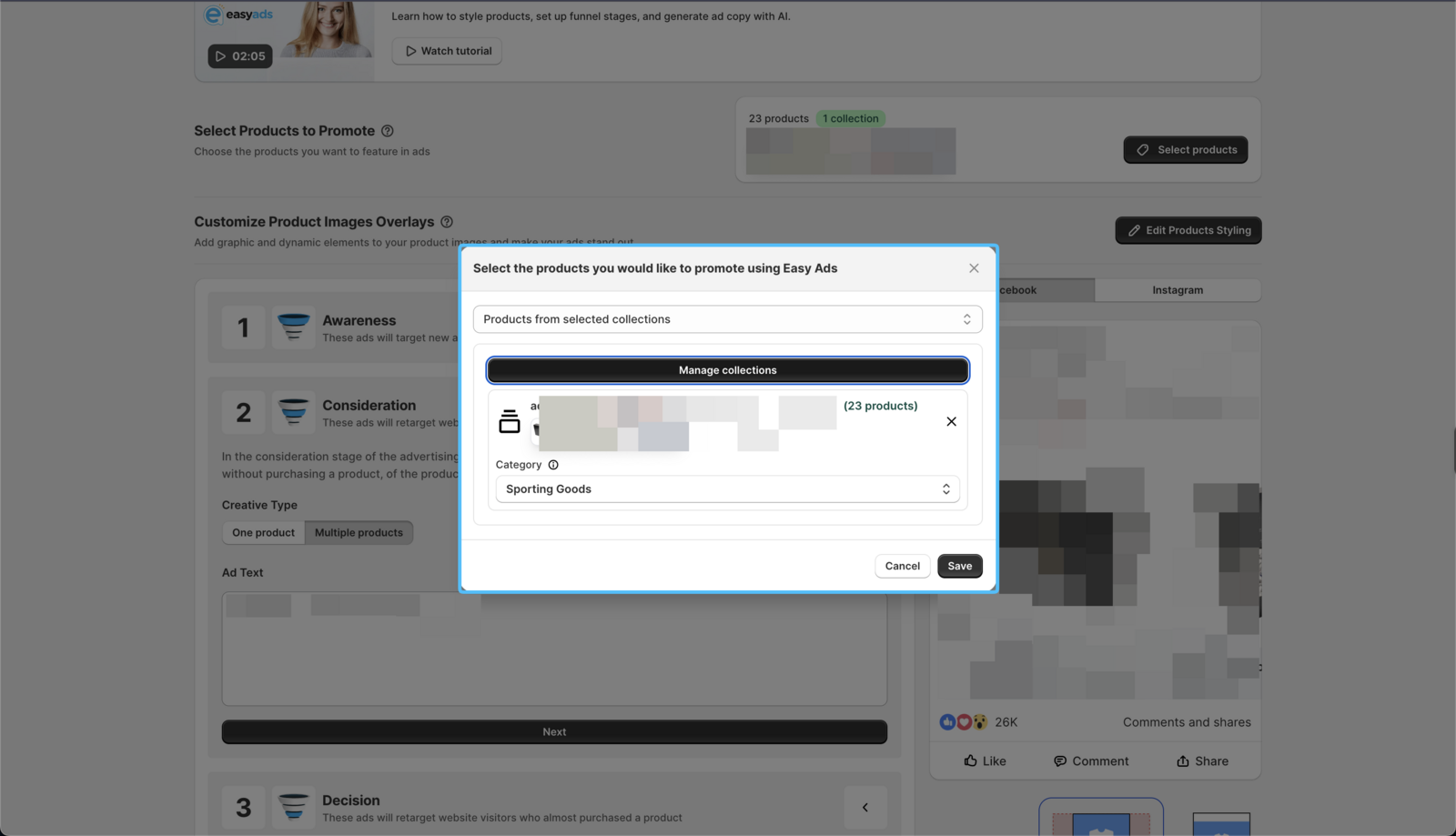 Promote Products from Selected Collections