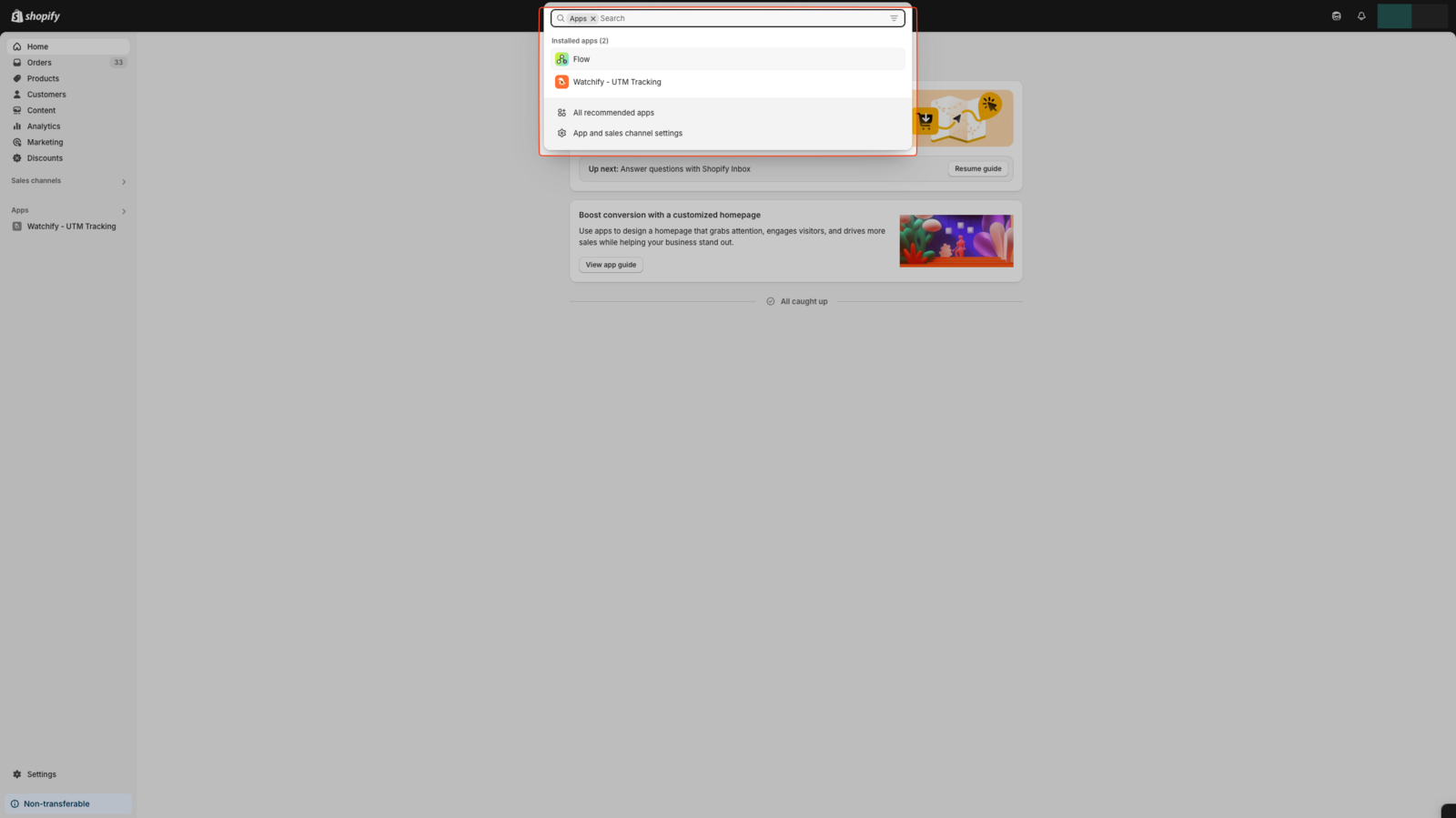 Highlighted Search Bar
